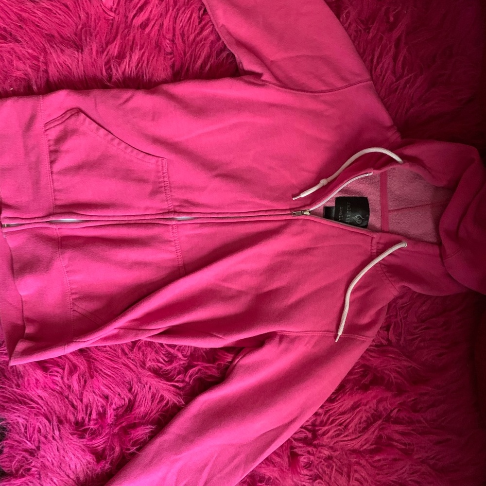 Pink zip up jacket